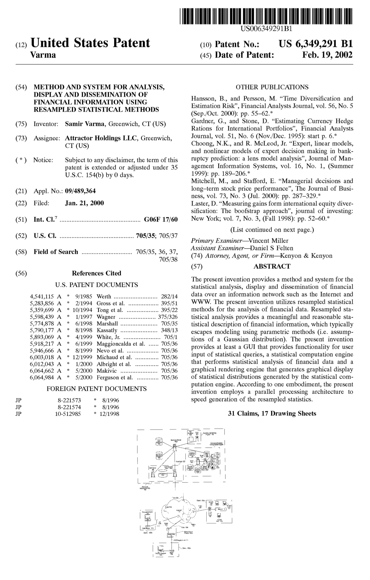 US6349291 Science of Free Will