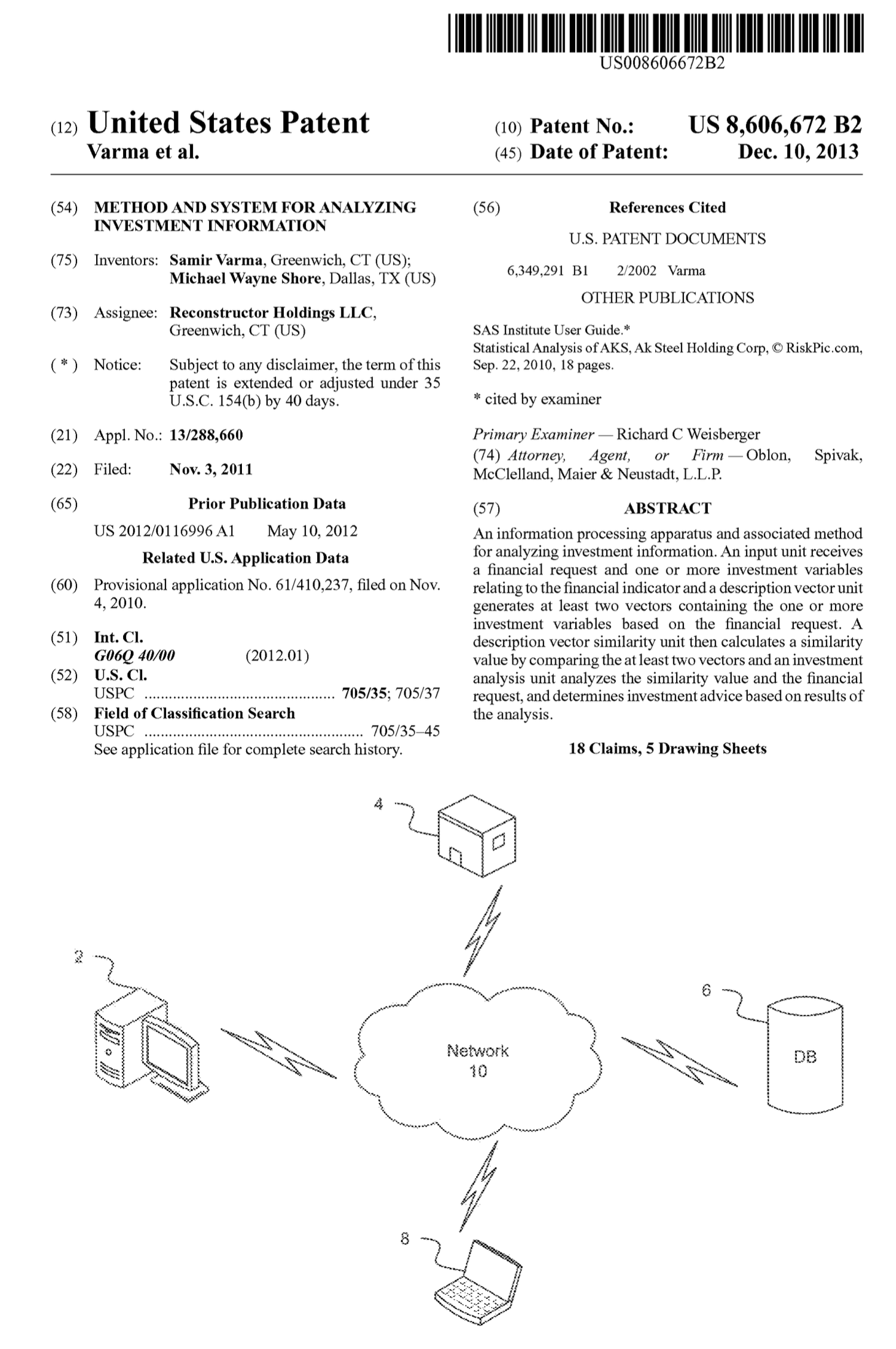 US8606672 Science of Free Will